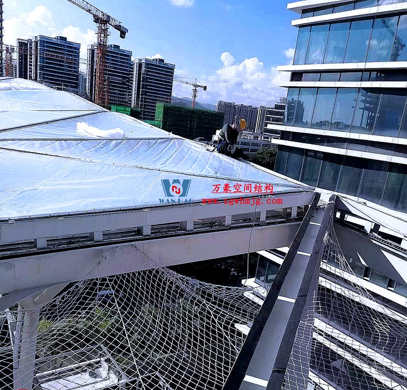 縱使烈日炎炎，腳步從未止歇！海南這個(gè)ETFE氣枕膜項(xiàng)目施工進(jìn)度有最新消息