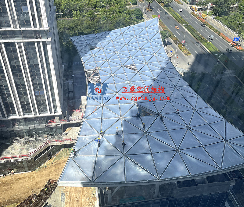 縱使烈日炎炎，腳步從未止歇！海南這個(gè)ETFE氣枕膜項(xiàng)目施工進(jìn)度有最新消息