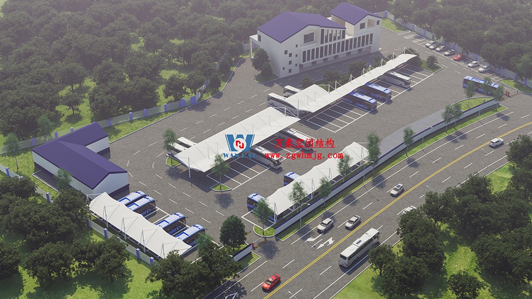 隨處可見的遮陽擋雨守護衛(wèi)士-膜結(jié)構(gòu)車棚 隨處可見的遮陽擋雨守護衛(wèi)士-膜結(jié)構(gòu)車棚