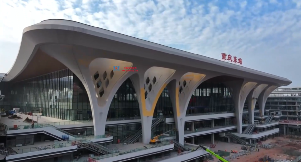 重慶東站|未來感爆棚的ETFE天幕