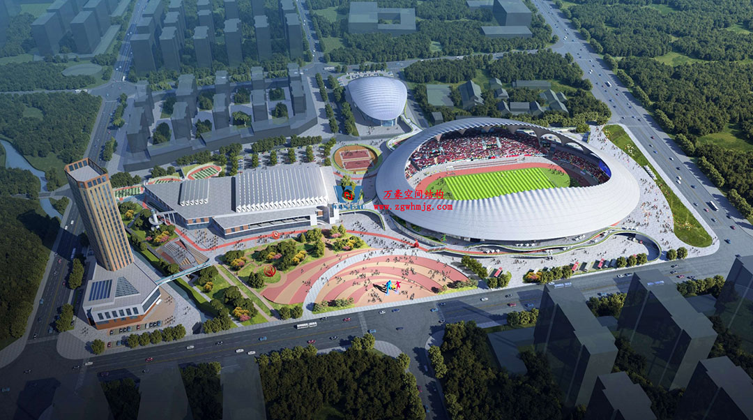 萬豪中標-山東蓬萊PEFE膜結(jié)構(gòu)體育場