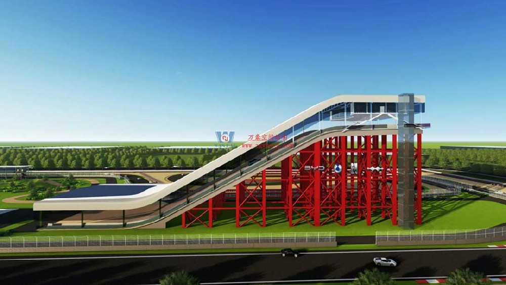 比亞迪賽車場驚現(xiàn)“風(fēng)之翼”！又一座PTFE膜結(jié)構(gòu)干拔沙坡頂棚拔地而起