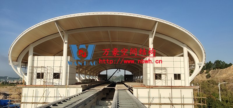 清遠(yuǎn)磁懸浮項(xiàng)目蓮湖車站鋼-膜結(jié)構(gòu)工程
