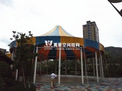 舟山兒童樂(lè)園膜結(jié)構(gòu)工程完工