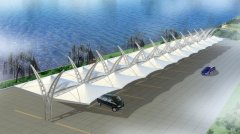 膜結(jié)構(gòu)停車(chē)棚的安裝工藝及步驟