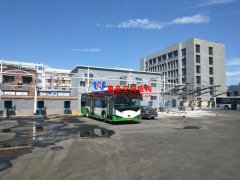 安陽(yáng)市北廠街、彰德路公交充電樁雨棚膜結(jié)構(gòu)接近尾聲